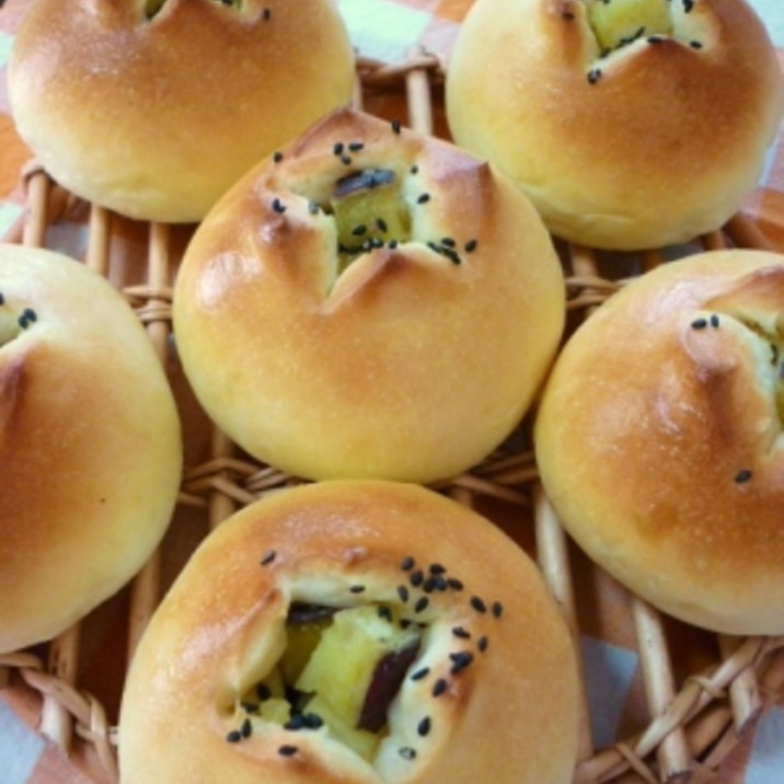 コロコロさつまいも入り おさつパン レシピ 作り方 By かもめのタマゴ 楽天レシピ